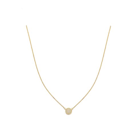 collier Casteur by Casteur en or jaune 18 ct avec brillant de 0.17 carat