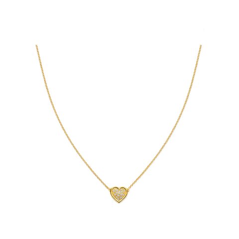 collier Casteur by Casteur en or jaune 18 ct avec brillant de 0.11 carat