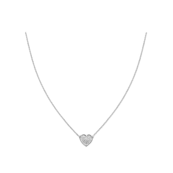 collier Casteur by Casteur en or blanc 18 ct avec brillant de 0.11 carat