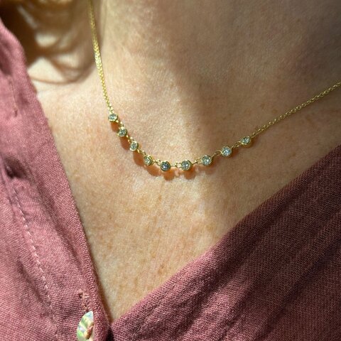 Casteur by Casteur ketting in geel goud 18kt met briljant van 0,45 karaat