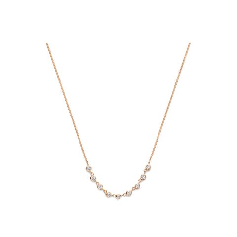 Casteur by Casteur ketting in rosé goud 18kt met briljant van 0,45 karaat