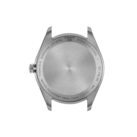 Tissot horloge met een kast in staal, met een wijzerplaat in het grijs en een diameter van 40 mm