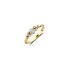 The Exclusive Collection verlovingsring in geel goud 18kt met briljant (ronde diamant) van 0,30 karaat als hoofdsteen omringd door briljanten van 0,13 karaat - thumb