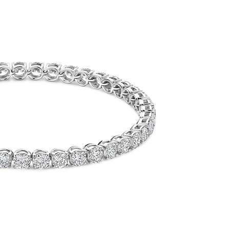 bracelet The Exclusive Collection en or blanc 18 ct avec brillant de 9,60 carat