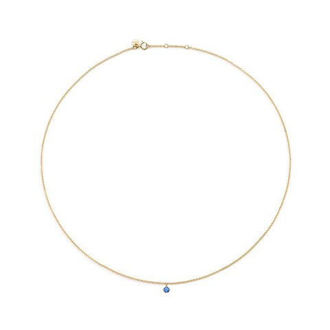 Burato Gioilelli ketting in geel goud 18kt met saffier