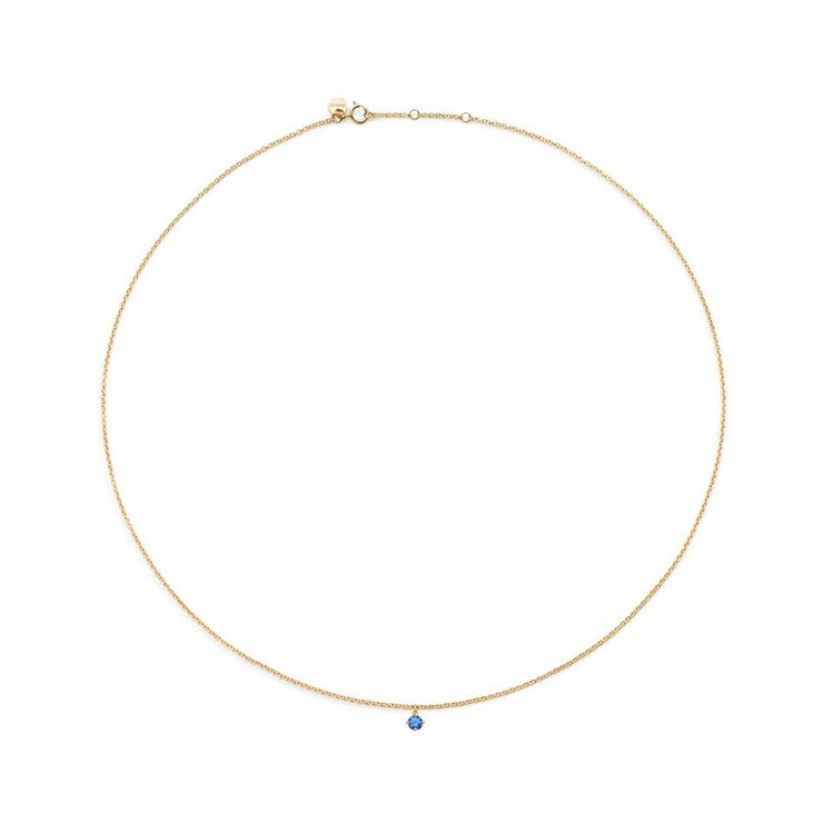 Burato Gioilelli ketting in geel goud 18kt met saffier