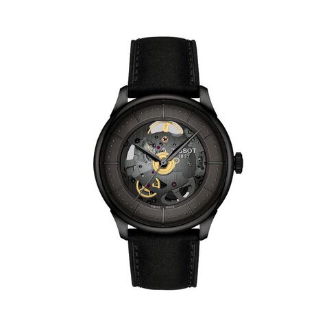 Tissot horloge met een kast in staal, met een wijzerplaat in het grijs en een diameter van 39 mm