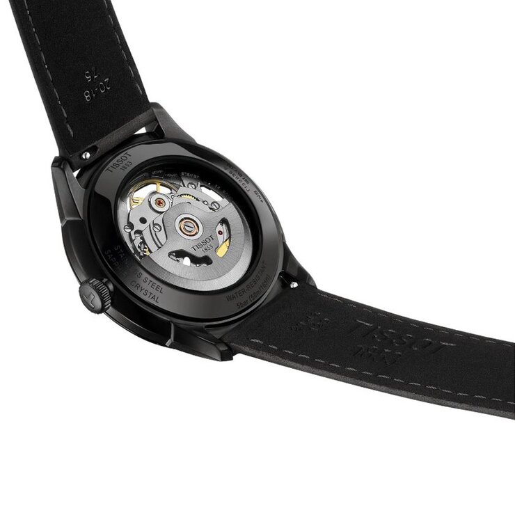 Tissot horloge met een kast in staal, met een wijzerplaat in het grijs en een diameter van 39 mm