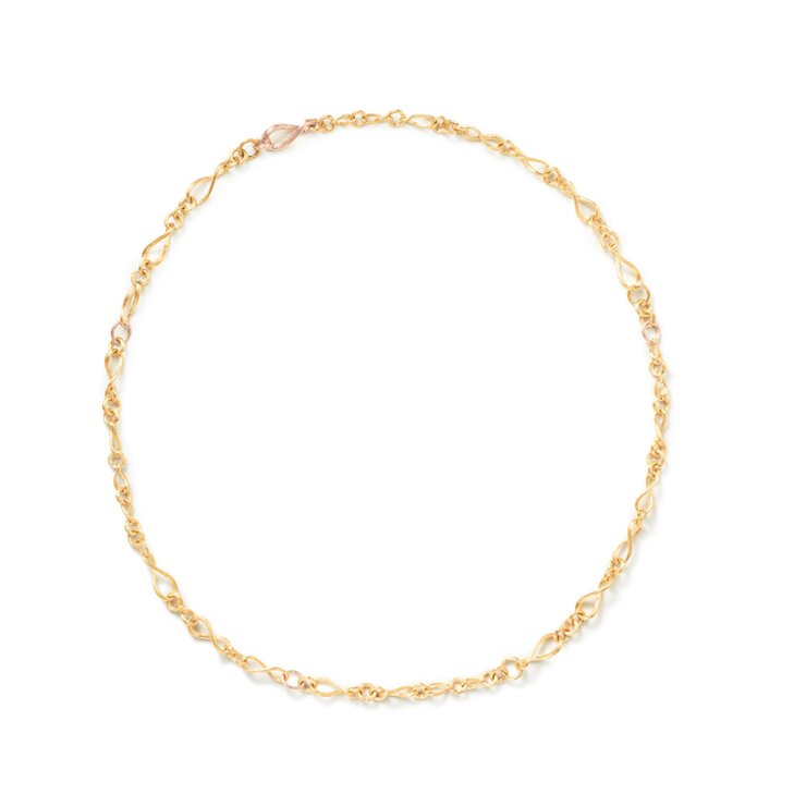 Ole Lynggaard ketting in geel en rosé goud 18kt