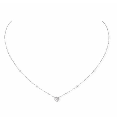 Messika ketting in wit goud 18kt met briljant van 0,20 karaat