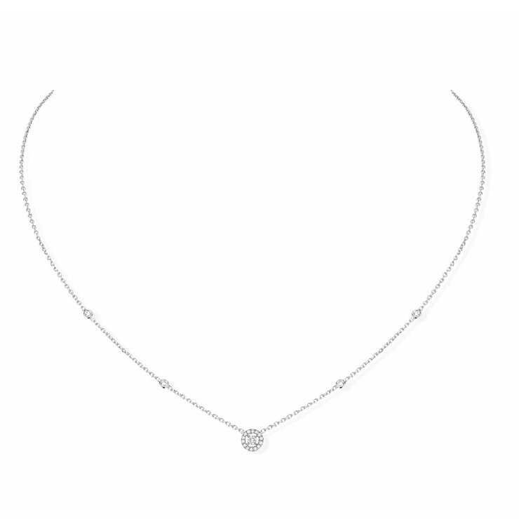 Messika ketting in wit goud 18kt met briljant van 0,20 karaat