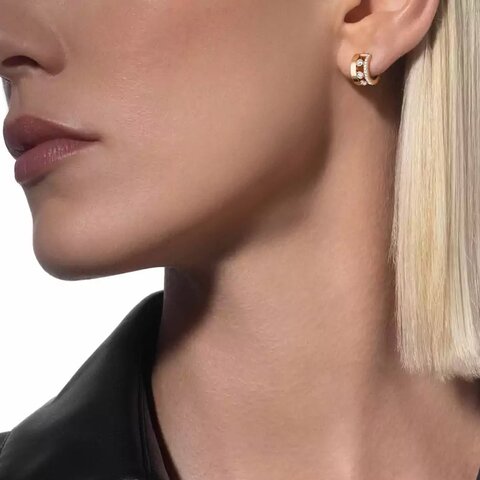boucles d'oreilles Messika en or jaune 18 ct avec brillant de 0.29 carat