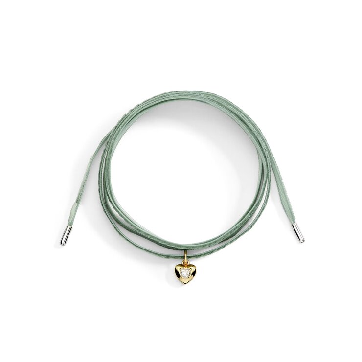 DoDo hanger in geel goud 9 kt met saffier