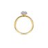 The Exclusive Collection verlovingsring in geel goud 18kt met ovalen diamant van 0,30 karaat omringd door briljanten van 0,30 karaat - thumb