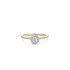 The Exclusive Collection verlovingsring in geel goud 18kt met briljant (ronde diamant) van 0,32 karaat als hoofdsteen omringd door briljanten van 0,21 karaat - thumb