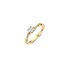 The Exclusive Collection verlovingsring in geel goud 18kt met briljant (ronde diamant) van 0,40 karaat als hoofdsteen omringd door briljanten van 0,10 karaat - thumb
