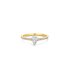 The Exclusive Collection verlovingsring in geel goud 18kt met peervormige diamant van 0,40 karaat als hoofdsteen omringd door briljanten van 0,18 karaat - thumb