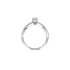 The Exclusive Collection verlovingsring in wit goud 18kt met ovalen diamant van 0,32 karaat als hoofdsteen omringd door briljanten van 0,18 karaat - thumb