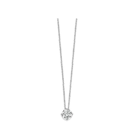 The Exclusive Collection ketting in wit goud 18kt met briljant van 1,55 karaat