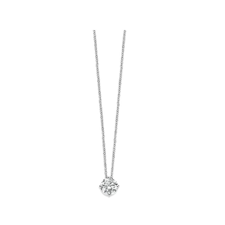 The Exclusive Collection ketting in wit goud 18kt met briljant van 1,55 karaat