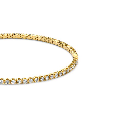 bracelet The Exclusive Collection en or jaune 18 ct avec brillant de 191"