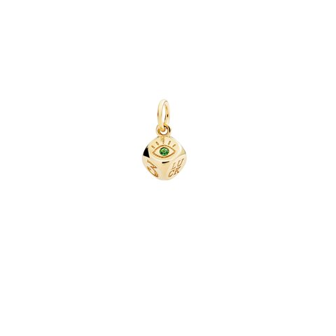 pendentif DoDo en or jaune 9 kt avec tsavorite
