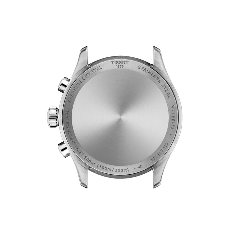 montre Tissot avec un boîtier en acier, un cadran bleu et un diamètre de 42 mm