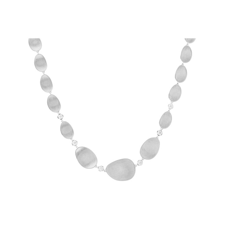 Marco Bicego ketting in wit goud 18kt met briljant van 0,60 karaat