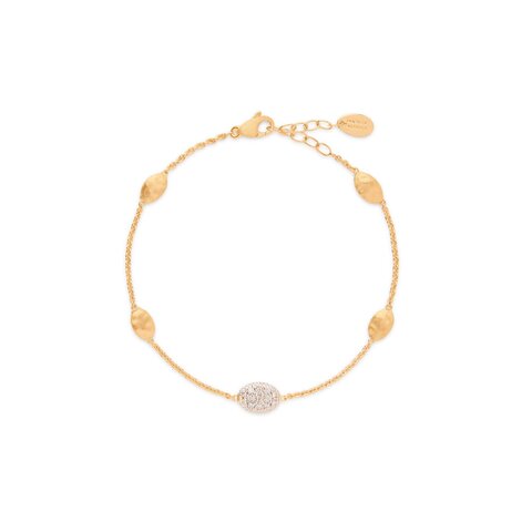 Marco Bicego armband in geel goud 18kt met briljant van 0,17 karaat