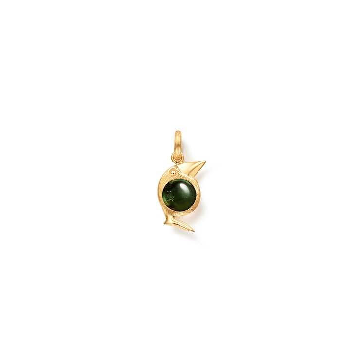 pendentif Ole Lynggaard en or jaune 18 ct avec tourmaline vert
