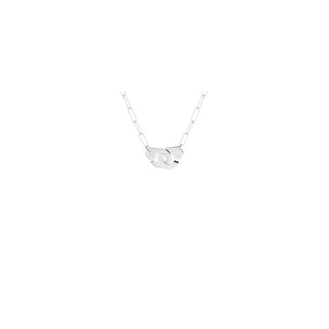 collier dinh van en or blanc 18 ct avec brillant de 0.30 carat