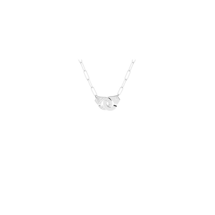 collier dinh van en or blanc 18 ct avec brillant de 0.30 carat