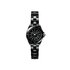 CHANEL horloge met een kast in keramiek, met een wijzerplaat in het zwart met briljant en een diameter van 28 mm - thumb