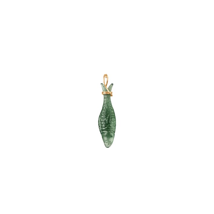 Ole Lynggaard hanger in geel goud 18kt met serpentin