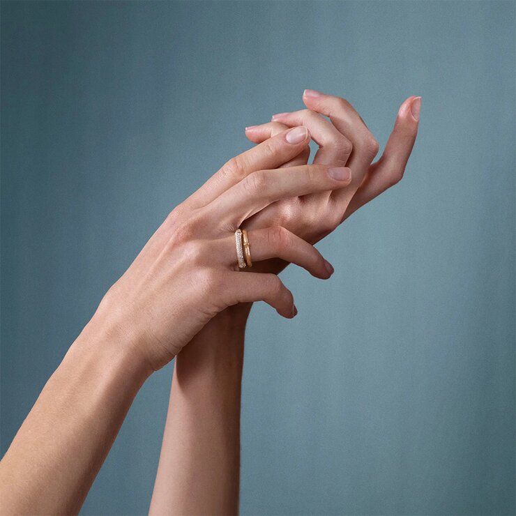 Ole Lynggaard ring in geel goud 18kt