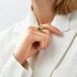 Ole Lynggaard ring in geel goud 18kt met quartz rutile + toermalijn groen omringd door briljanten van 0,04 karaat - thumb