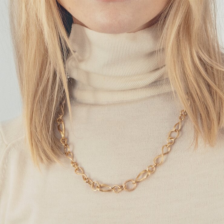 Ole Lynggaard ketting in geel en rosé goud 18kt