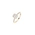 Messika ring in geel goud 18kt met emerald diamant van 0,25 karaat als hoofdsteen omringd door briljanten van 0,20 karaat - thumb