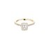 Messika ring in geel goud 18kt met emerald diamant van 0,25 karaat als hoofdsteen omringd door briljanten van 0,20 karaat - thumb