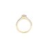 Messika ring in geel goud 18kt met emerald diamant van 0,25 karaat als hoofdsteen omringd door briljanten van 0,20 karaat - thumb