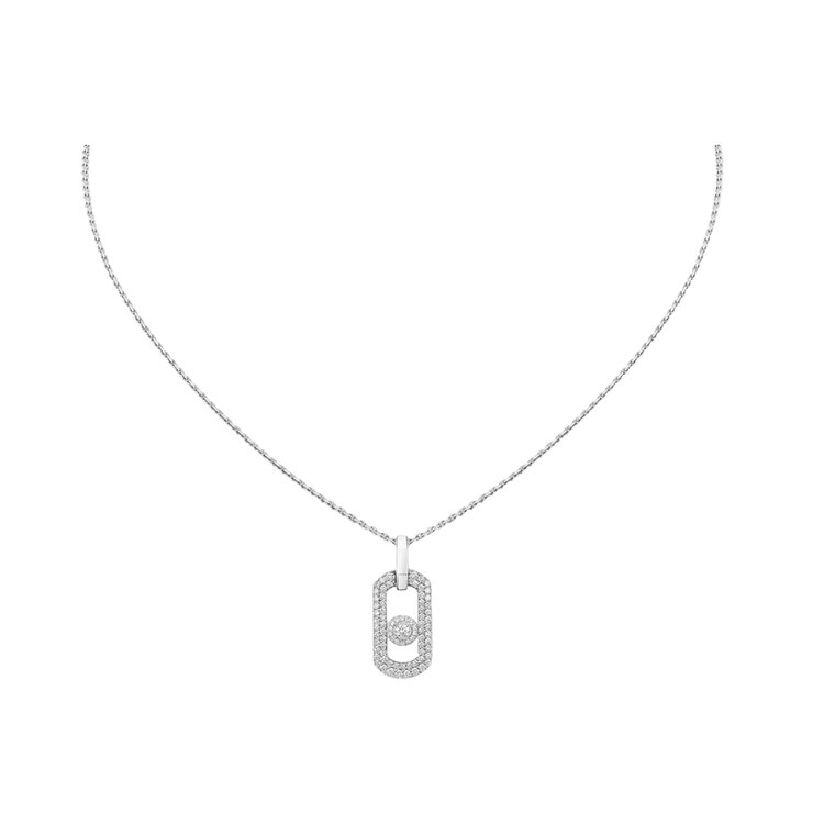 Messika ketting in wit goud 18kt met briljant van 0,55 karaat
