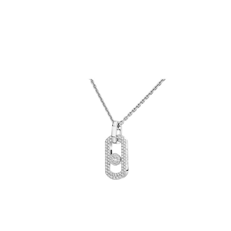 Messika ketting in wit goud 18kt met briljant van 0,55 karaat