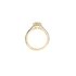 Messika ring in geel goud 18kt met emerald diamant van 0,43 karaat als hoofdsteen omringd door briljanten van 0,32 karaat - thumb