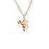 DoDo hanger in rosé goud 9kt met tsavoriet - thumb
