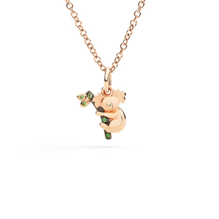 DoDo hanger in rosé goud 9kt met tsavoriet