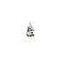 DoDo hanger in zilver met witte &  zwarte briljant van 0,15 karaat - thumb