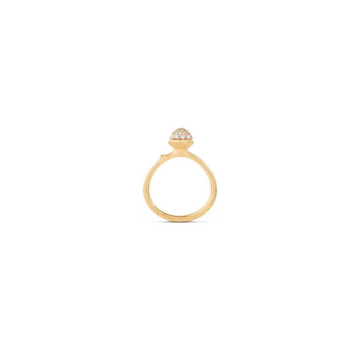 Ole Lynggaard ring in geel goud 18kt met briljant van 0,19 karaat