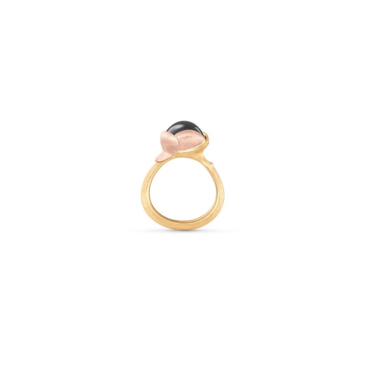 Ole Lynggaard ring in geel goud 18kt met maansteen