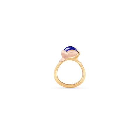 Ole Lynggaard ring in geel goud 18kt met lapis lazuli