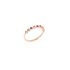 DoDo ring in rosé goud 9kt met edelstenen multicolor - thumb
